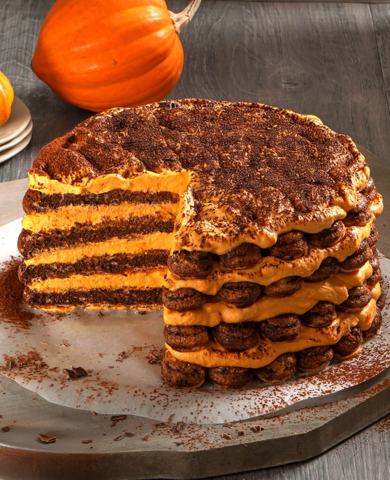 Tiramisù tondo alla zucca