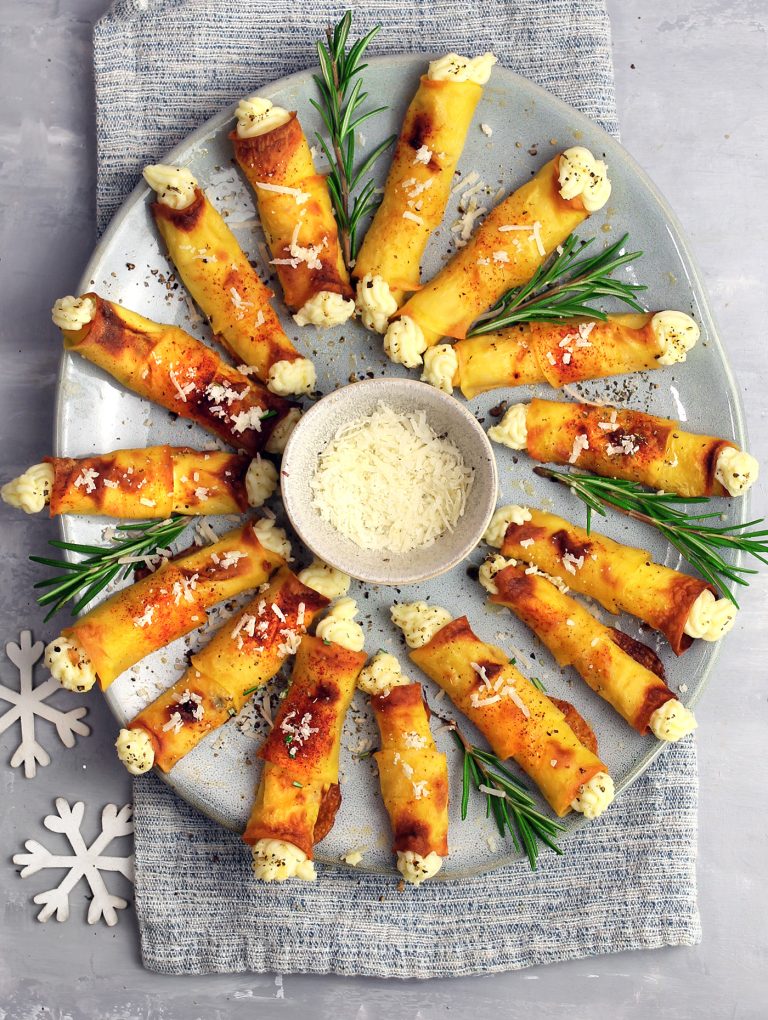Cannoli di patate alla crema di formaggi