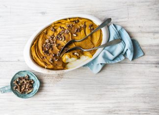 dessert alla zucca e cioccolato bianco