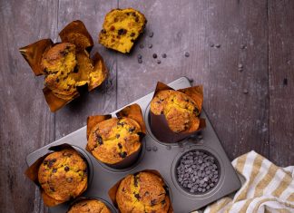 Muffin ai cachi senza burro