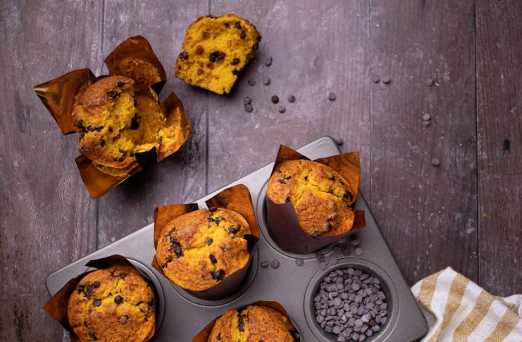 Muffin ai cachi senza burro