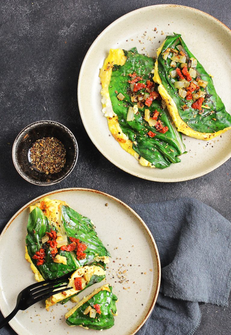 omelette-bietole Omelette ricoperte alle bietole