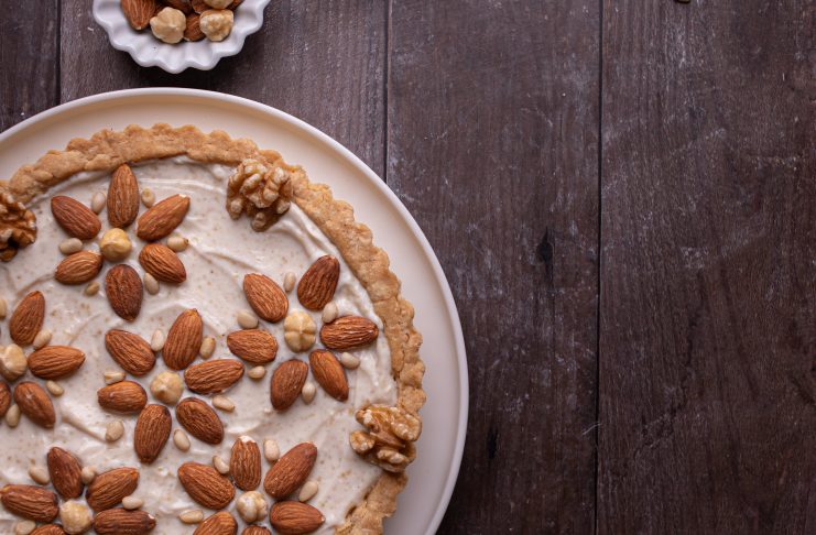 Crostata di ricotta e mandorle senza burro