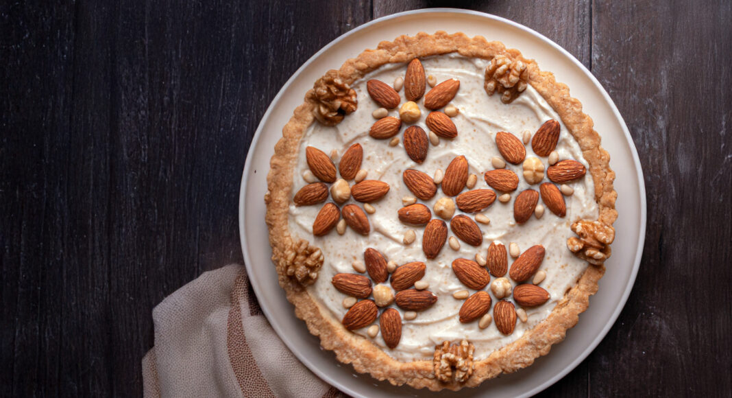 Crostata di ricotta e mandorle senza burro