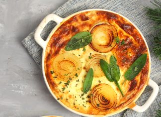 Gratin di cipolle alla salvia