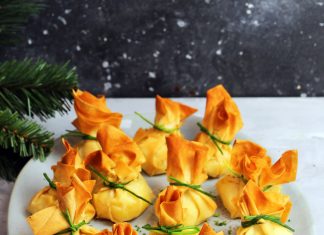 Pacchettini di pasta fillo e feta