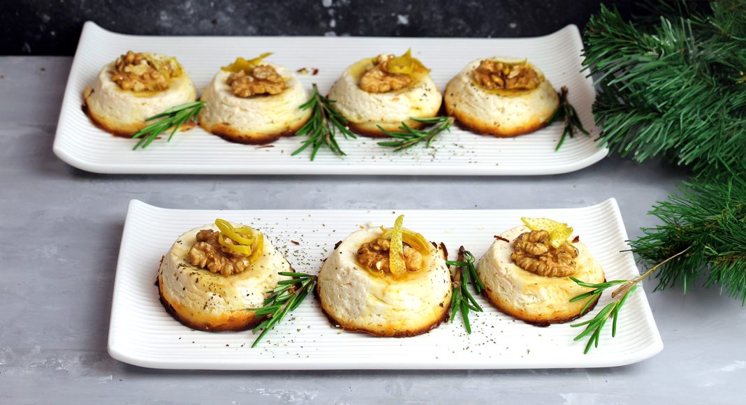 Ricottine al forno con miele al limone