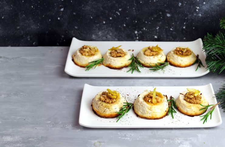 Ricottine al forno con miele al limone