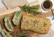 Strudel salato di ricotta e spinaci