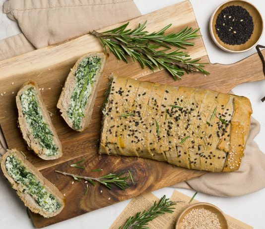 Strudel salato di ricotta e spinaci