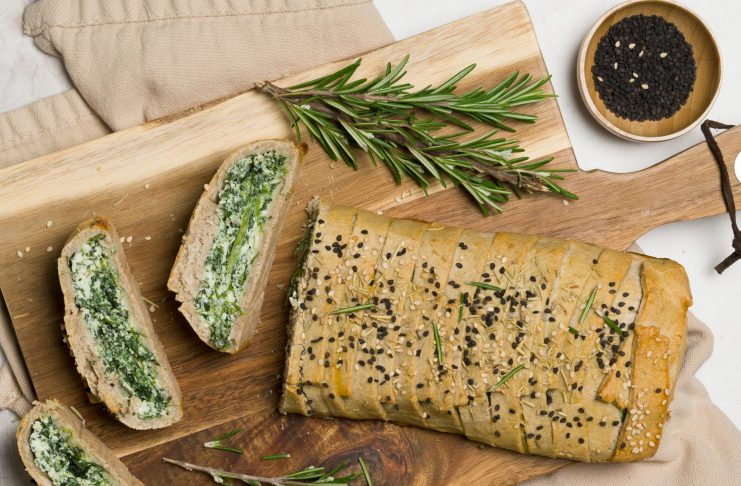 Strudel salato di ricotta e spinaci
