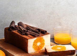 Budino clementine e cioccolato