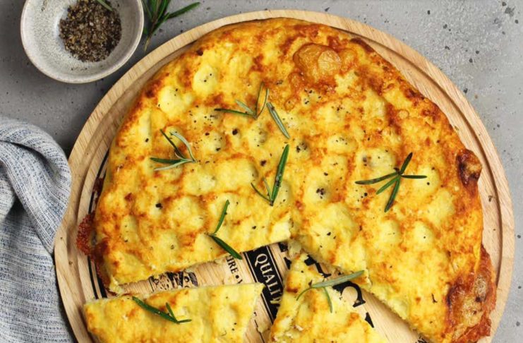 Focaccia di cavolfiore e ricotta