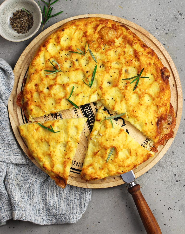 Focaccia di cavolfiore e ricotta