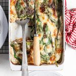 Lasagna di ortaggi con besciamella di cavolfiore