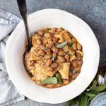 Pasta e fagioli cremosa con maltagliati all’uovo