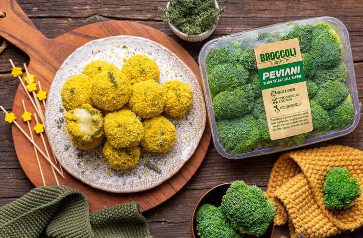 Polpettine di broccolo al forno con cuore filante