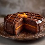 Torta Sacher, olio e mandorle