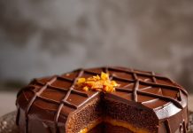 Torta Sacher, olio e mandorle