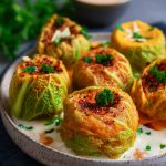 Timballini di verza ripieni di patate dolci