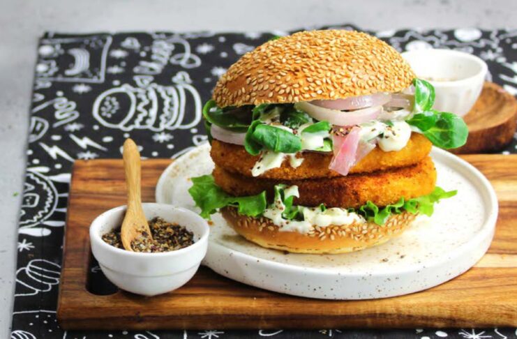 Cotolette dorate di sedano rapa