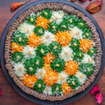 Torta salata senza glutine con farce colorate