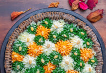 Torta salata senza glutine con farce colorate