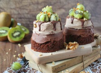 Tortini di brownie e doppia mousse al cioccolato