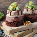 Tortini di brownie e doppia mousse al cioccolato