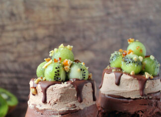 Tortini di brownie e doppia mousse al cioccolato