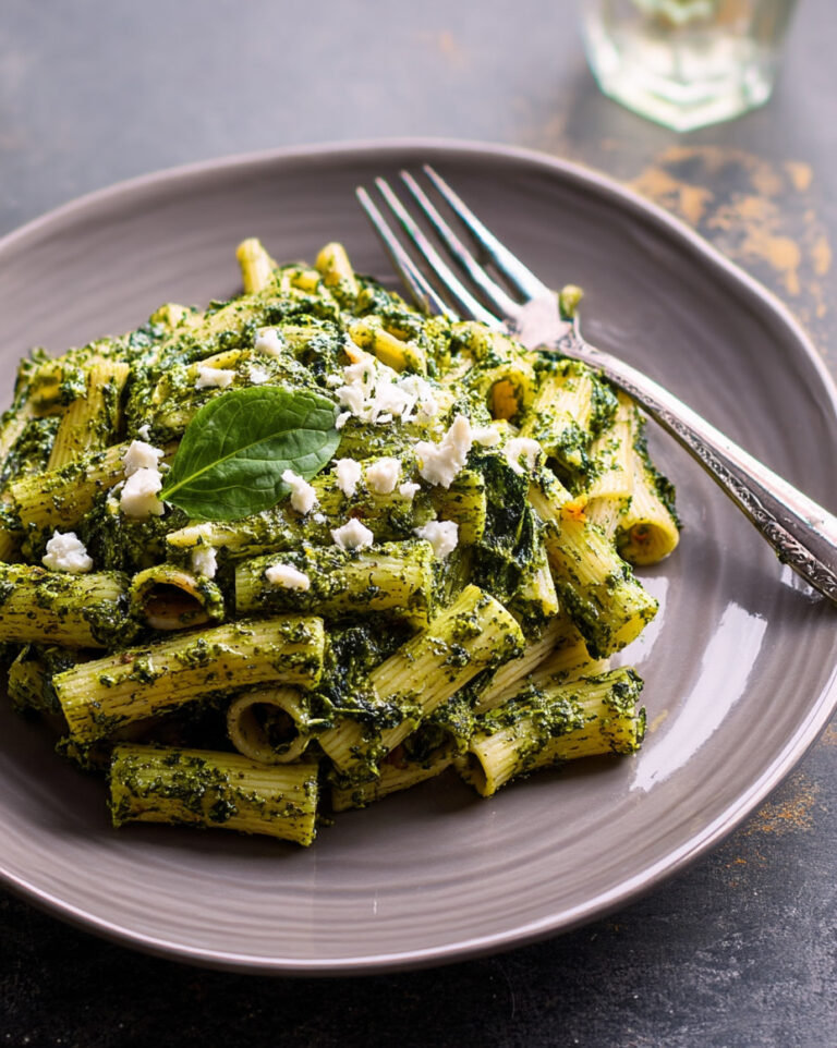 Pasta alla crema di cavolo nero e feta