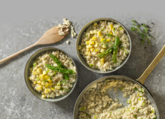 Risotto mela e asparagi
