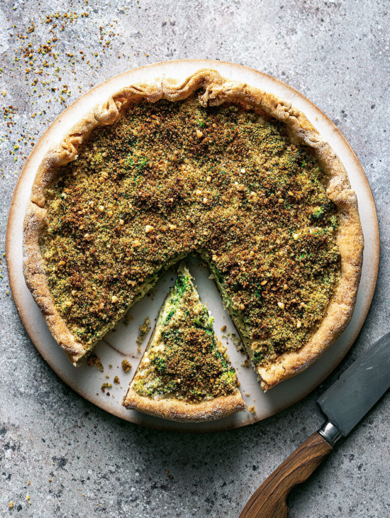 Sbrisolona salata di farro e broccoli