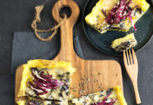 Torta salata di radicchio e patate