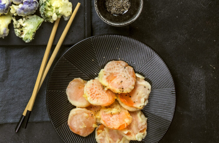 Patate dolci in tempura senza glutine