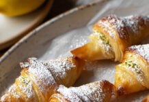 Brioche veloci di fillo ai pistacchi