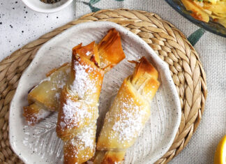 Brioche veloci di fillo ai pistacchi