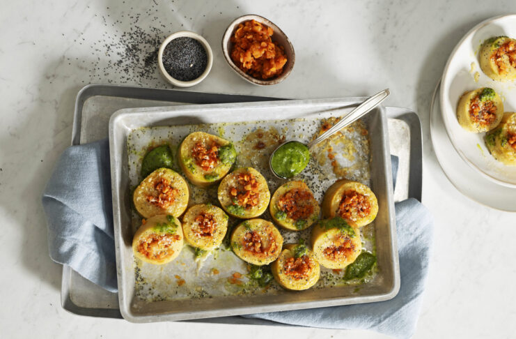 Gnocchi arrotolati con ragù di lenticchie