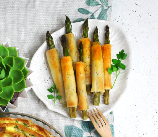 Grissini di asparagi e pasta fillo
