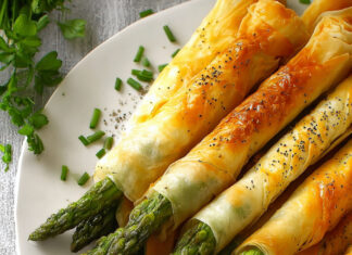 Grissini di asparagi e pasta fillo