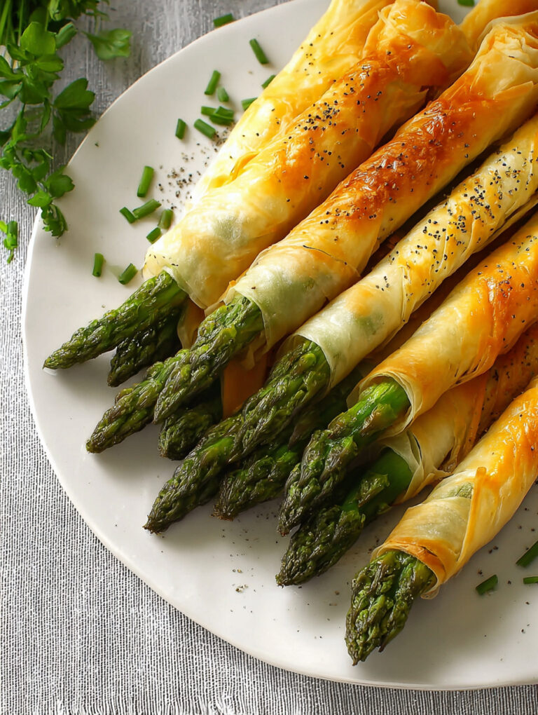 Grissini di asparagi e pasta fillo