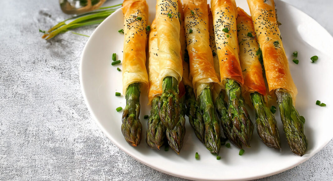 Grissini di asparagi e pasta fillo