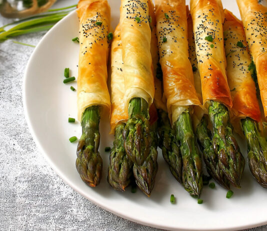 Grissini di asparagi e pasta fillo