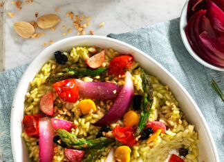 Risotto gratinato di primavera