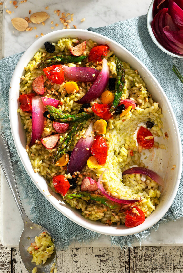 Risotto gratinato di primavera