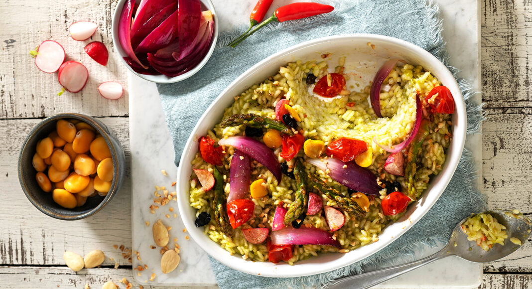 Risotto gratinato di primavera