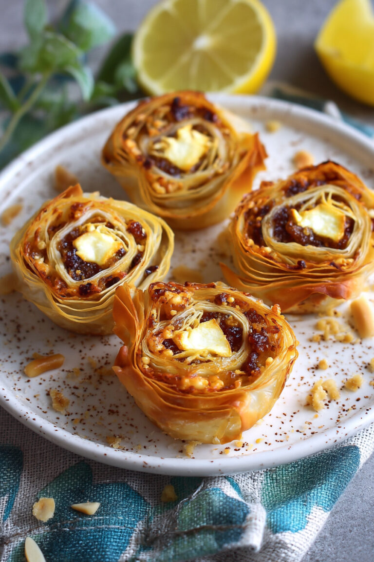 Rotolini dolci con feta e marmellata