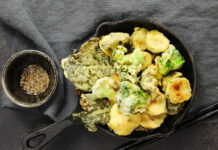 Tempura al forno di ortaggi misti