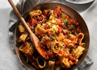 Calamarata vegan allo scoglio