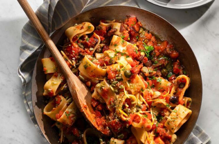 Calamarata vegan allo scoglio